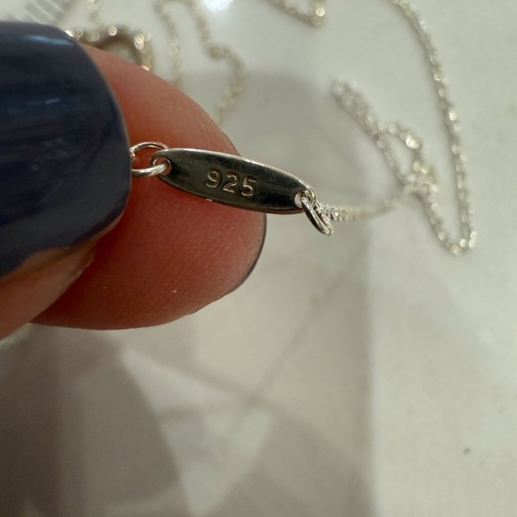 Tiffany Necklace Open Heart Elsa Peretti Sterling Silver .925 15mm heart 16in - Picture 5 of 12
